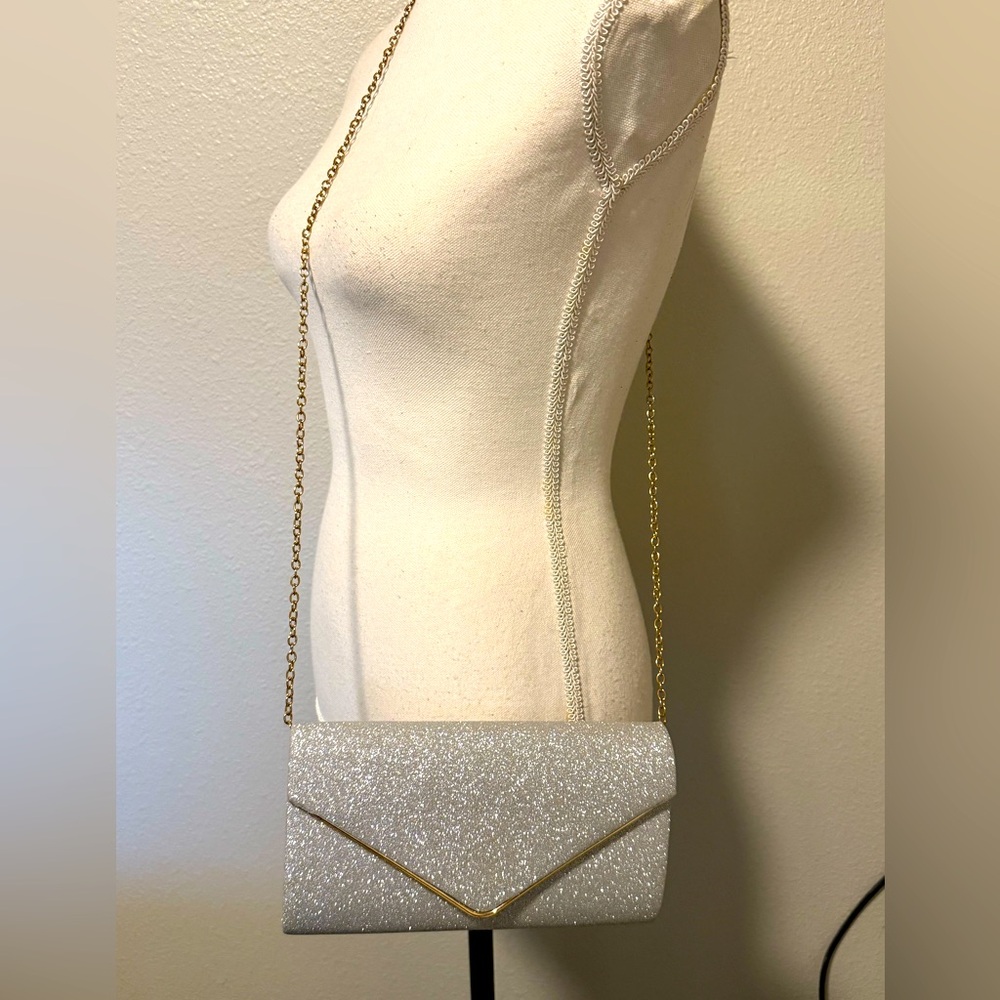 Silver Evening bag purse
